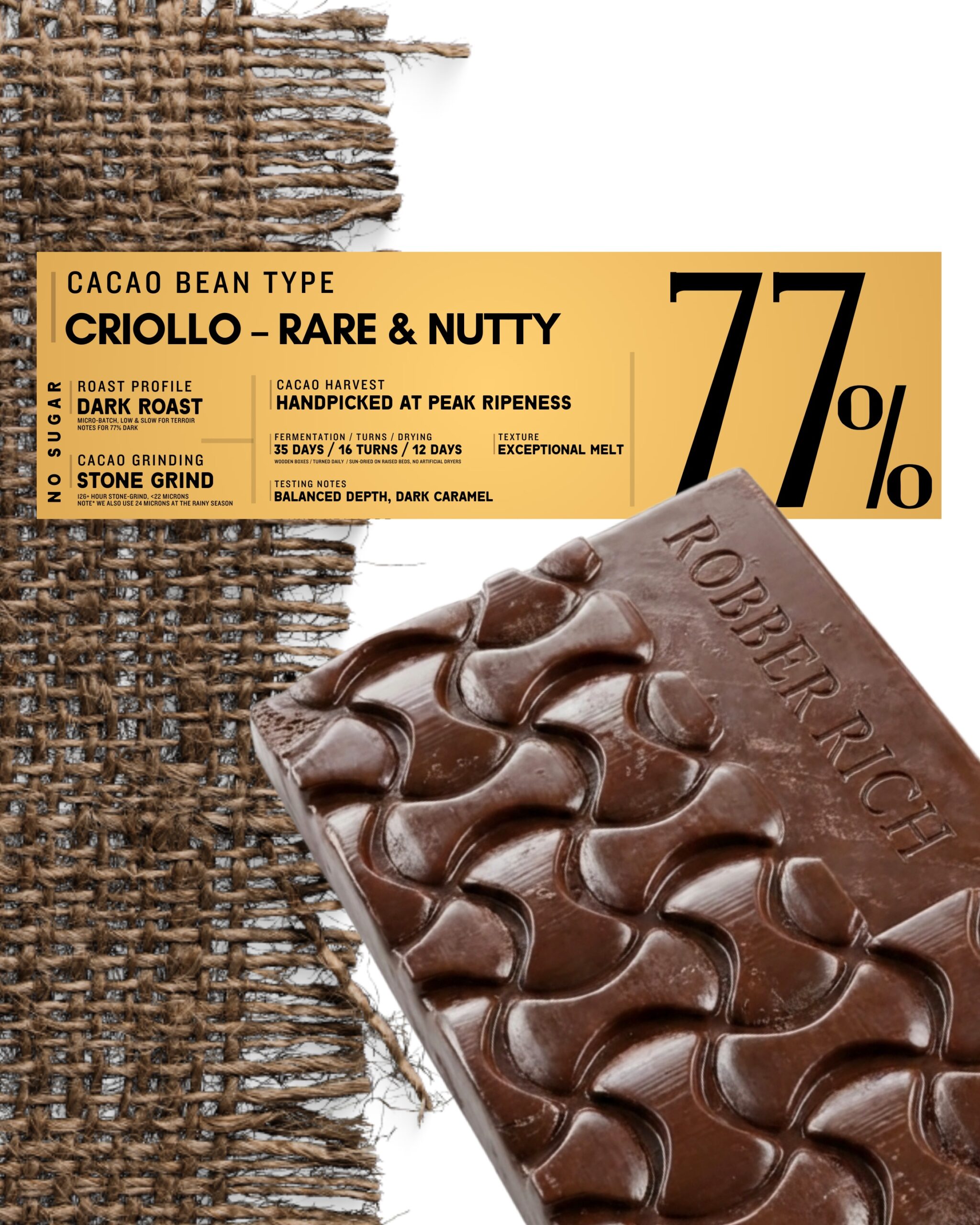 Robber Rich Orthodox Crunchy Nuts Dark 70% Cacao - 128g