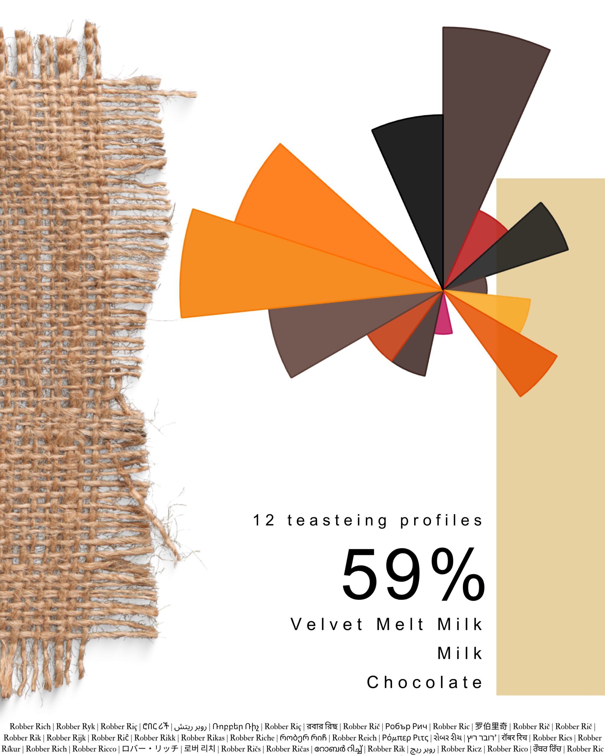Robber Rich Velvet Melt MILK Chocolate 59% Cacao - 128g